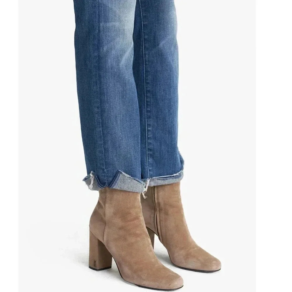 MOTHER // High Waisted Rascal Ankle Slit Flip - Picture 8 of 9